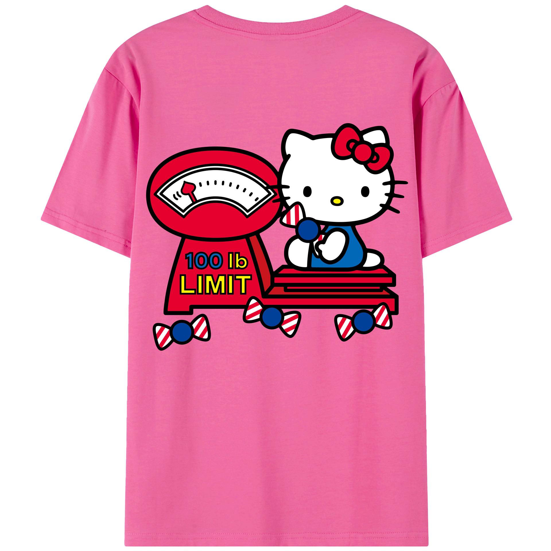 （画像用） Hello Kitty ハローキティ レディース半袖Tシャツ(バックプリント)